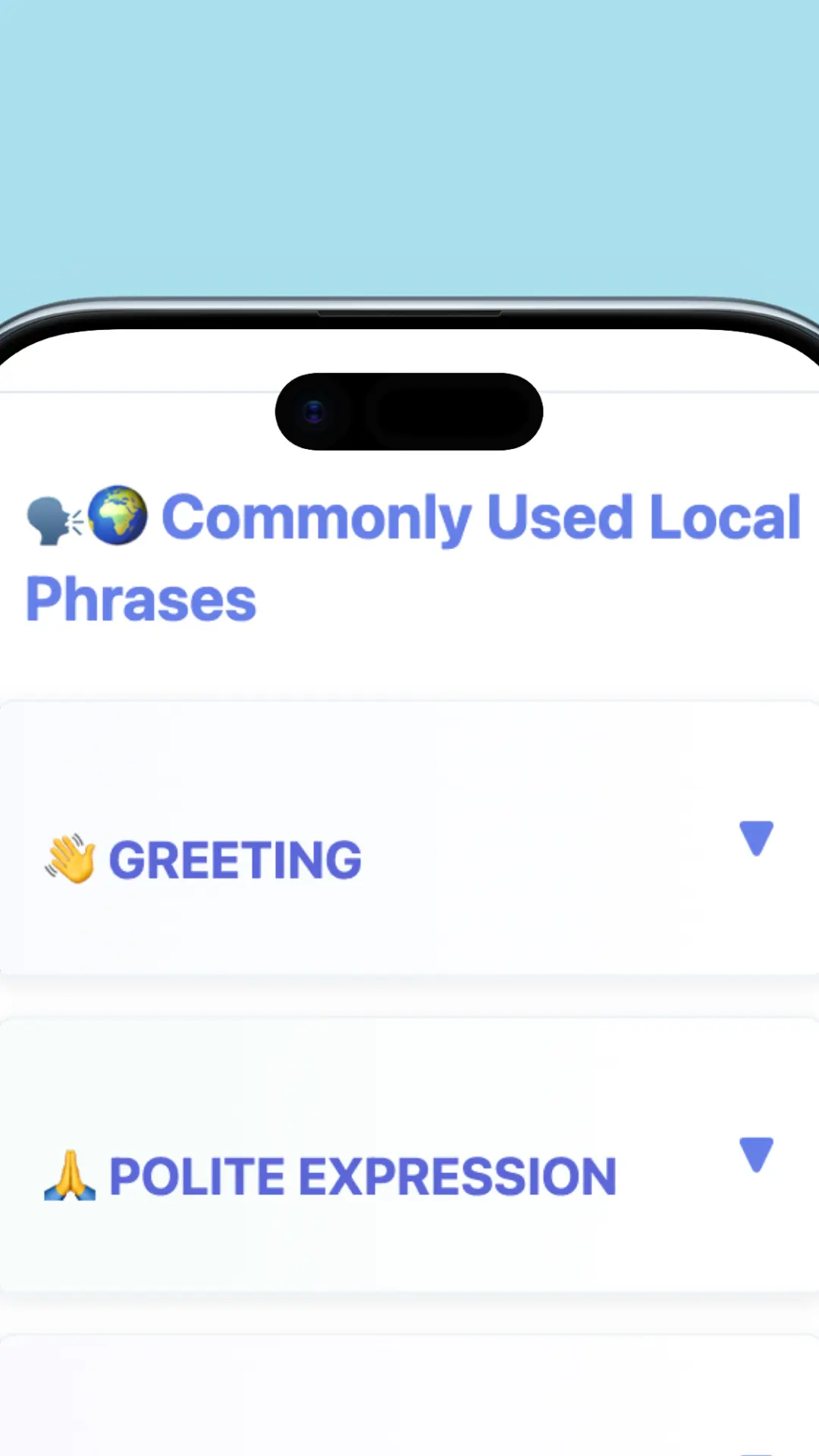 Commonly used phrases